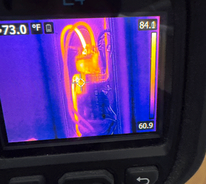 infrared scan of electrical panel